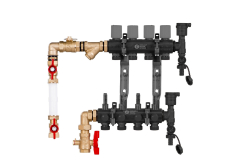 Náhled obrázku: Doplňková sada k rozdělovačům bez směšování pro měření spotřeby tepla 1" x 3/4" Giacomini GE553S 