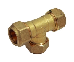 Náhled obrázku: Giacomini 318 GIACOSUN - T-kus pro měděné trubky pro solární systémy 