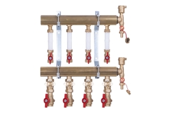 Náhled obrázku: Giacomini GE555-C Patrový rozdělovač s měřením spotřeby tepla 