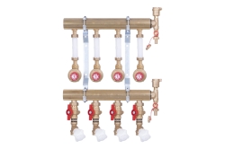 Náhled obrázku: Giacomini GE555-E Patrový rozdělovač s měřením spotřeby tepla 