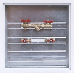 Náhled obrázku: Giacomini GE555 Modul pro měření spotřeby tepla se zónovým kulovým kohoutem a filtrem 