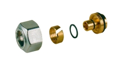 Giacomini R179AM Adaptér pro trubky PEX - AL - PEX, PEX a Pb, chrom