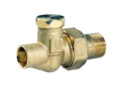 Náhled obrázku: Giacomini R17C Regulační radiátorové šroubení pro Cu trubky přímé 