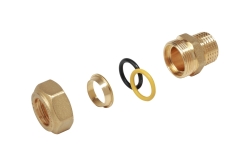 Giacomini R180M Přechod z FE - vnější závit, na Cu