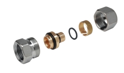 Náhled obrázku: Giacomini R187F Přechod z FE - vnitřní závit, s adaptérem pro trubku z UH 