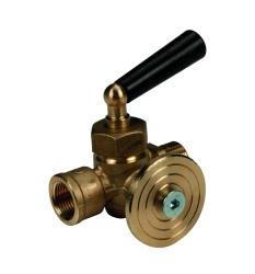 Náhled obrázku: Giacomini R228I Tlakoměrový kohout s přírubou pro zkušební manometr 