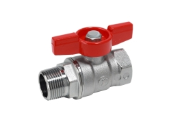 Giacomini R254D Kulový kohout, vnější x vnitřní závit, chromovaný