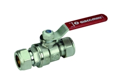 Náhled obrázku: Giacomini R258CC Kulový kohout pro měděné trubky, svěrné spoje 