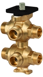 Náhled obrázku: Giacomini R274N Šesticestný zónový ventil pro čtyřtrubkové topné systémy, nebo přepínání zdrojů topení/chlazení 