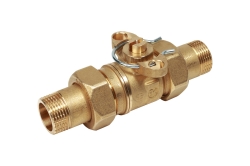 Náhled obrázku: Giacomini R277 Kulový kohout pro elektrický pohon K270, K272, se šroubeními 