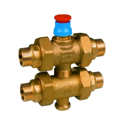 Náhled obrázku: Giacomini R292 Třícestný zónový ventil s regulací na obtoku, se šroubeními 