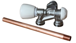 Náhled obrázku: Giacomini R358BI Dvoucestný termostatický ventil s nátrubkem1/2