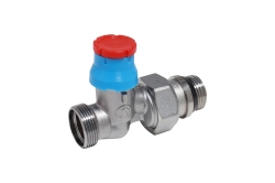 Náhled obrázku: Giacomini R412TG Termostatický ventil s víčkem pro adaptér na měď nebo UH, přímý 