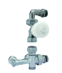 Náhled obrázku: Giacomini R438MTG Radiátorová souprava dvoucestná 1/2