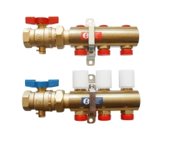 Giacomini R553A Set rozdělovače a držáků pro montáž k rozdělovači R557R