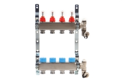 Náhled obrázku: Giacomini R553FS Sestava nerezového rozdělovače s průtokoměry 