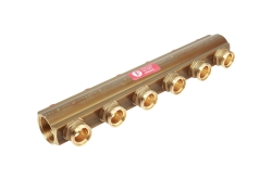 Náhled obrázku: Giacomini R553S Rozdělovač s vestavěnou regulací pro každý vývod, bez adaptérů 