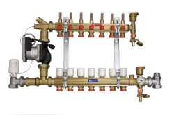Náhled obrázku: Giacomini R557FS-W Směšovací rozdělovač s průtokoměry pro podlahové vytápění 