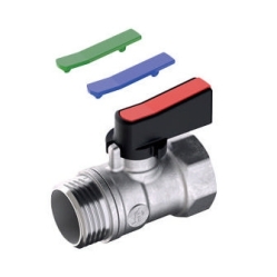 Náhled obrázku: Giacomini R694 MINI kulový kohout, vnitřní-vnější závit, PN16, 90°C, chrom 