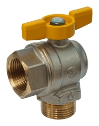 Náhled obrázku: Giacomini R780GB Kulový kohout plnoprůtokový pro topné plyny s vnějším x vnitřním závitem, rohové provedení 