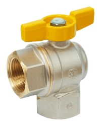 Náhled obrázku: Giacomini R783GB Kulový kohout plnoprůtokový pro topné plyny s vnitřními závity, rohové provedení 