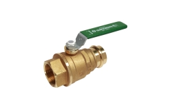 Náhled obrázku: Giacomini R854VWL Plnoprůtokový kulový kohout na pitnou vodu, 1x lisovací nátrubek, 1x vnitřní závit 