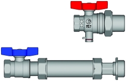 Giacomini R859K-1 Doplňková sada kulových kohoutů k nerezovým rozdělovačům