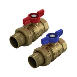 Náhled obrázku: Giacomini R859K Set 2 kulových kohoutů se šroubením k R553, 1