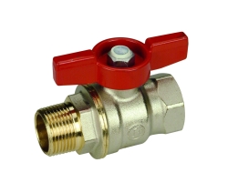 Náhled obrázku: Giacomini R914 Kulový kohout plnoprůtokový, vnější x vnitřní závit, niklovaný 