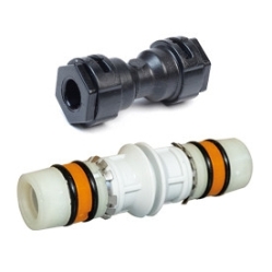 Giacomini RC102P Spojka přímá, pro rozvod stropů GKCS, narážecí, plastová