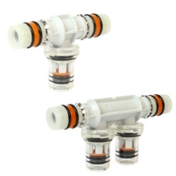 Giacomini RC151P T-kus redukovaný, pro rozvod stropů GKCS, narážecí, plastový