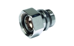 Náhled obrázku: GIACOMINI T15TG Nátrubek 1/2" s kulovou těsnící plochou, leštěný chrom, TG, včetně převlečné matice 