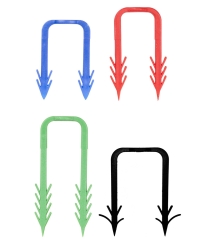 Giacomini W983-2 Spona pro přichycení hadic k izolaci