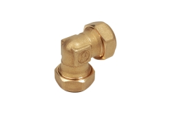 Náhled obrázku: Mosazné koleno pro měděné trubky, včetně adaptérů Giacomini R561 