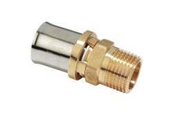 Náhled obrázku: Přechod - vnější závit (tvarovka - lisovaný spoj) Giacomini RM107 