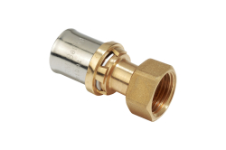 Náhled obrázku: Připojovací šroubení, rovná dosedací plocha (tvarovka - lisovaný spoj) Giacomini RM179S 